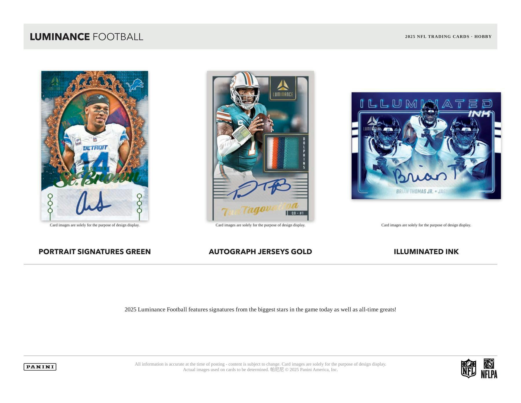 2025 Panini Luminance Football Hobby Box - Miraj Trading