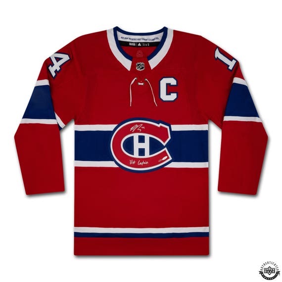 Nick Suzuki Autographed and Inscribed “31st Captain” Red Adidas Montreal Canadiens Jersey With Captains Patch - Miraj Trading