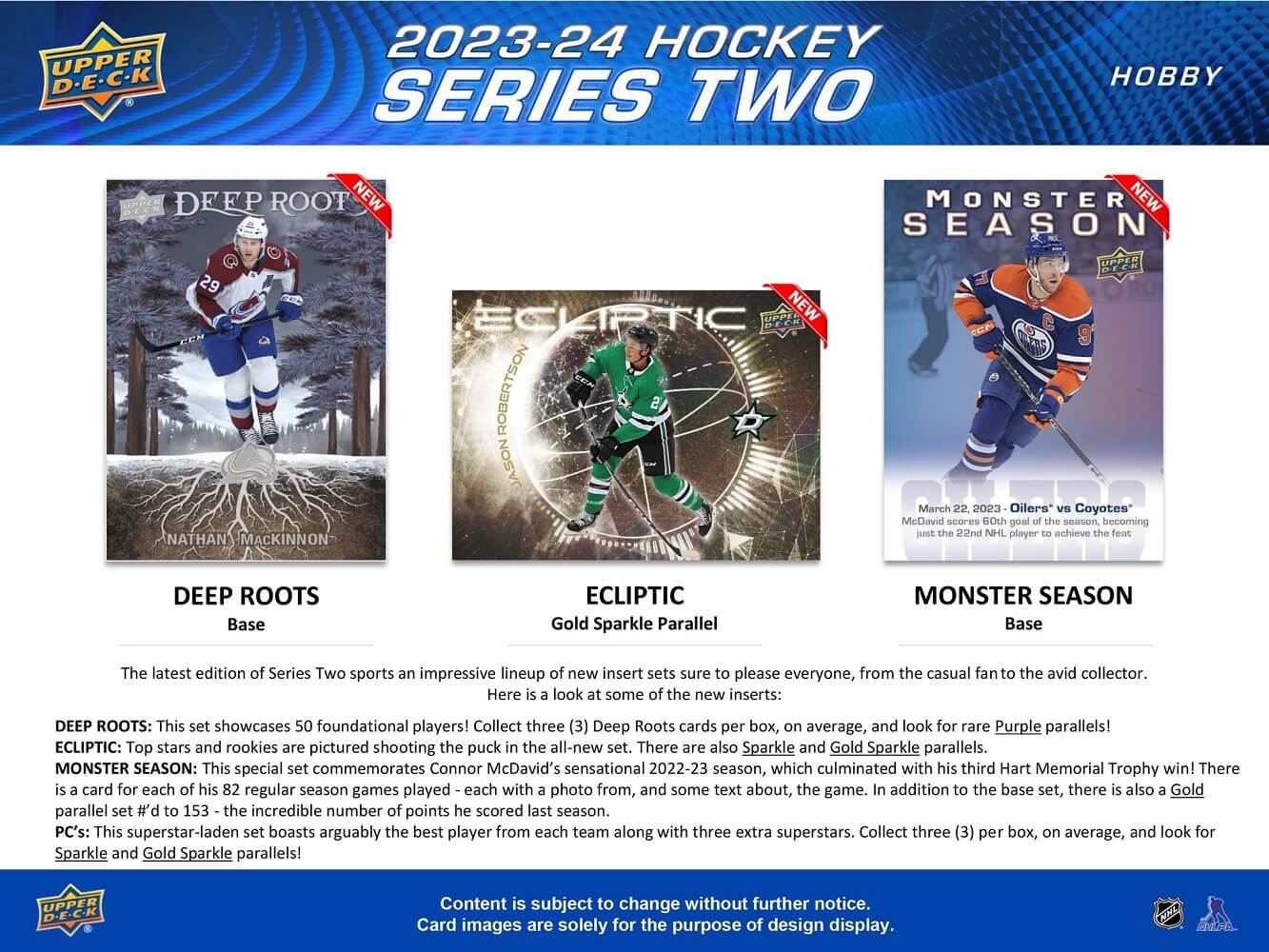 2023-24 Upper Deck Series 2 Hockey Hobby Box (Pre-Order) - Miraj Trading