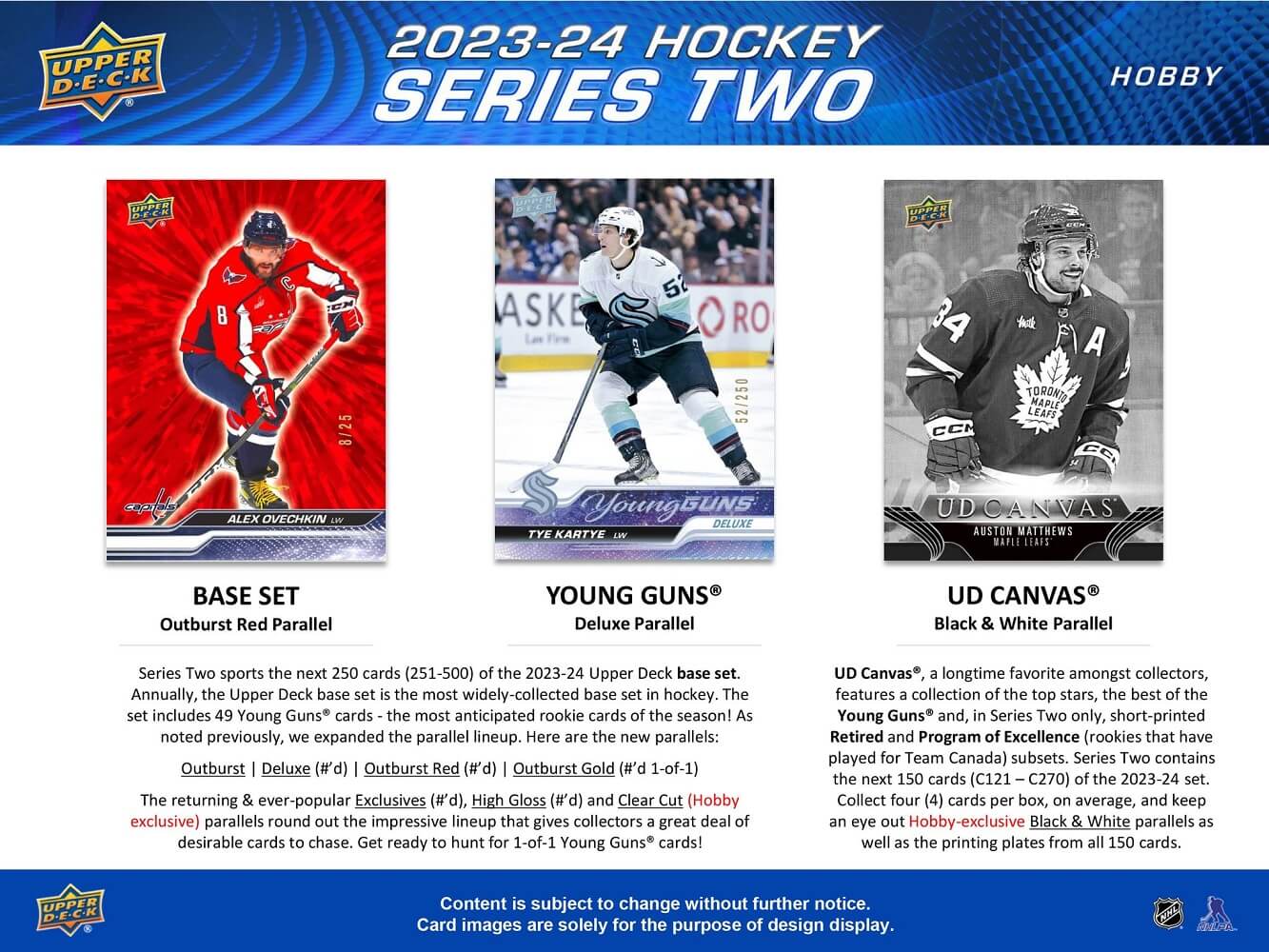 2023-24 Upper Deck Series 2 Hockey Hobby Box (Pre-Order) - Miraj Trading