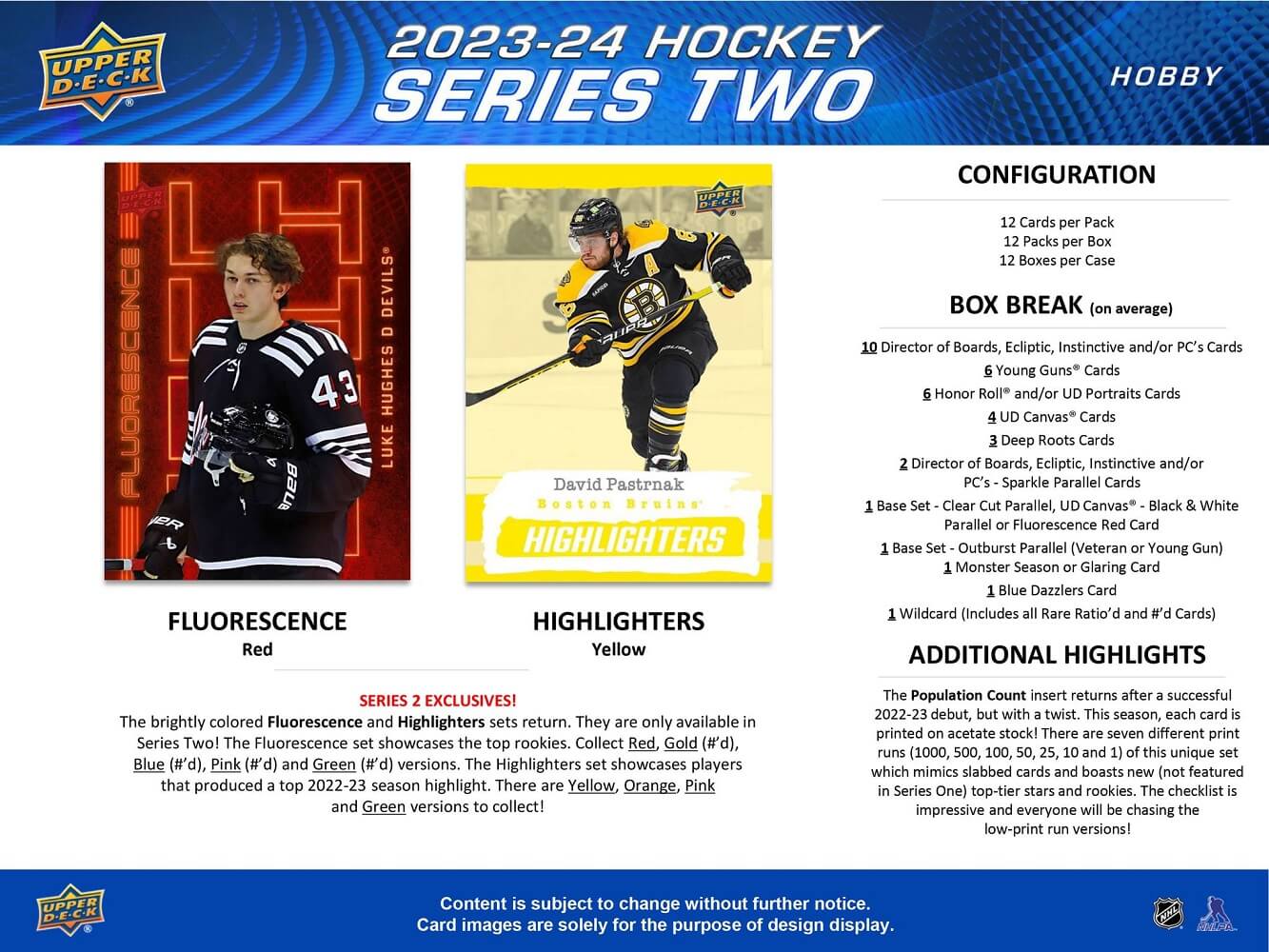 2023-24 Upper Deck Series 2 NHL Hockey Hobby Box – Factory Sealed (1 Unit)