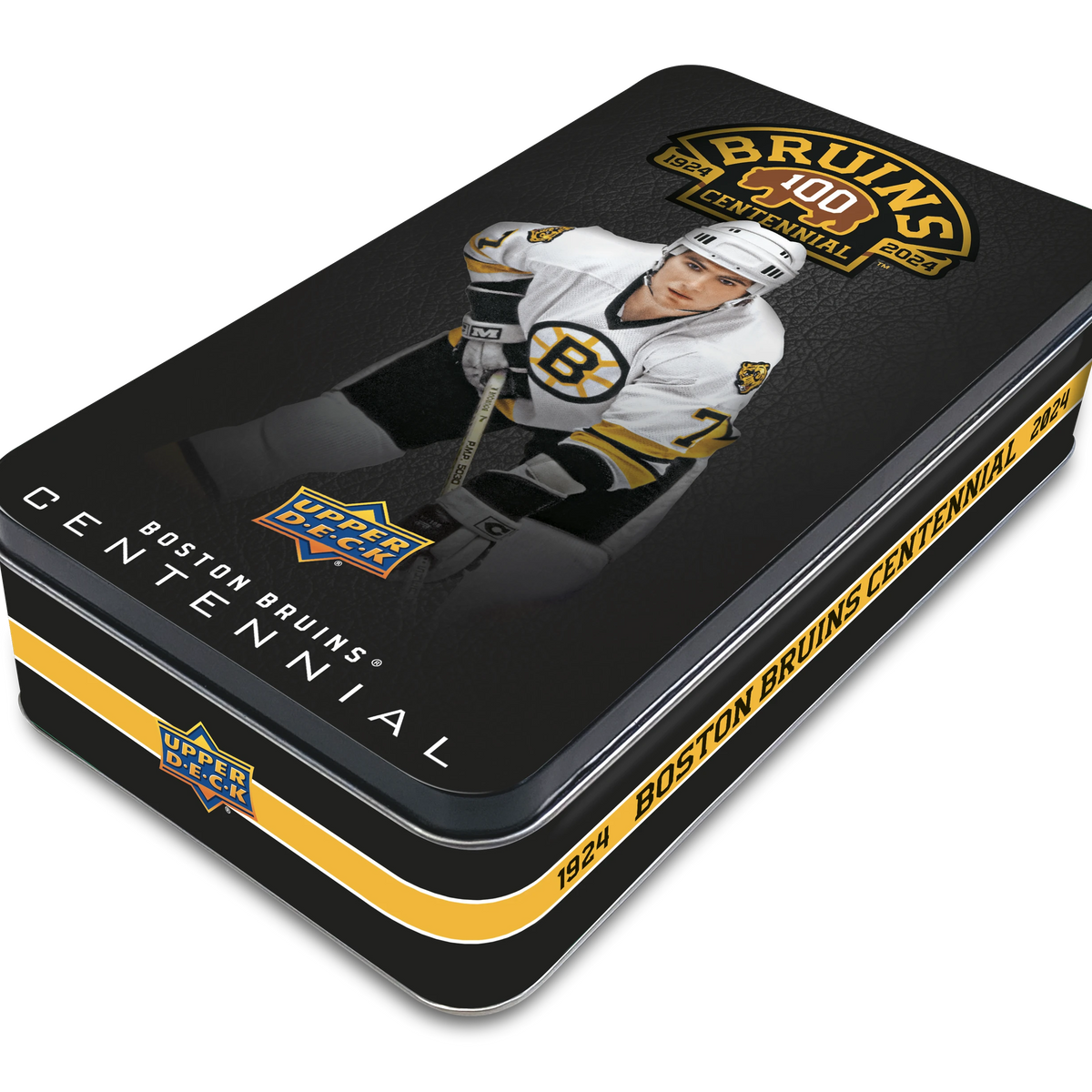 2023-24 Upper Deck Boston Bruins Centennial Hockey Hobby Tin