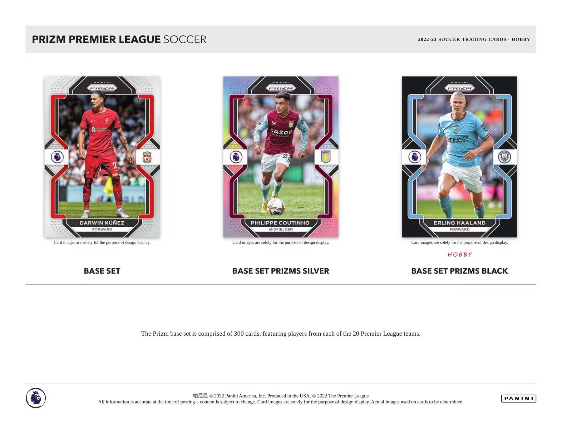 2022-23 Panini Prizm Premier League EPL Soccer Hobby Box - Miraj Trading