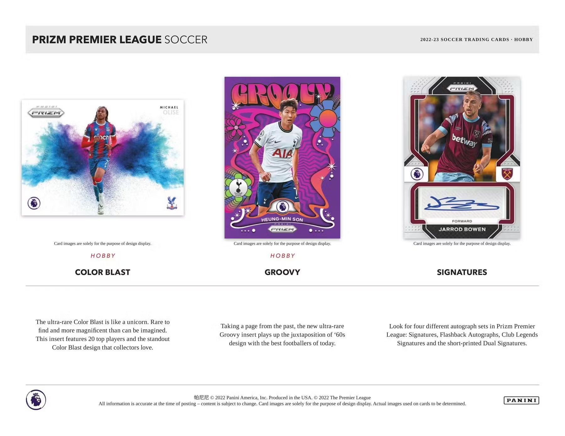 2022-23 Panini Prizm Premier League EPL Soccer Hobby Box - Miraj Trading