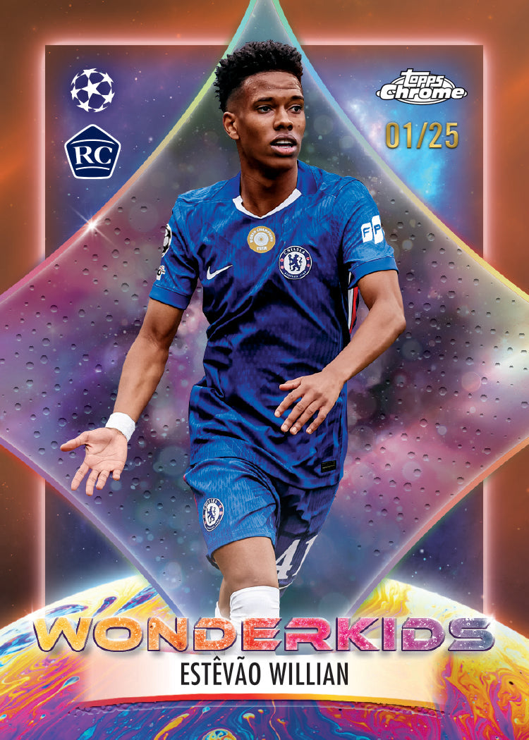 2025-26 Topps Chrome® UEFA Club Competitions Hobby Box (Case of 12) - Miraj Trading