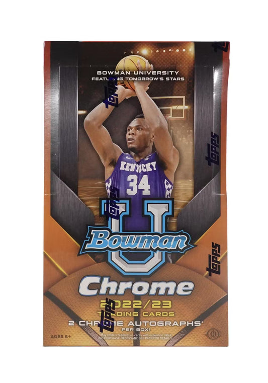 2022-23 Bowman University Chrome Basketball Hobby Box - Miraj Trading