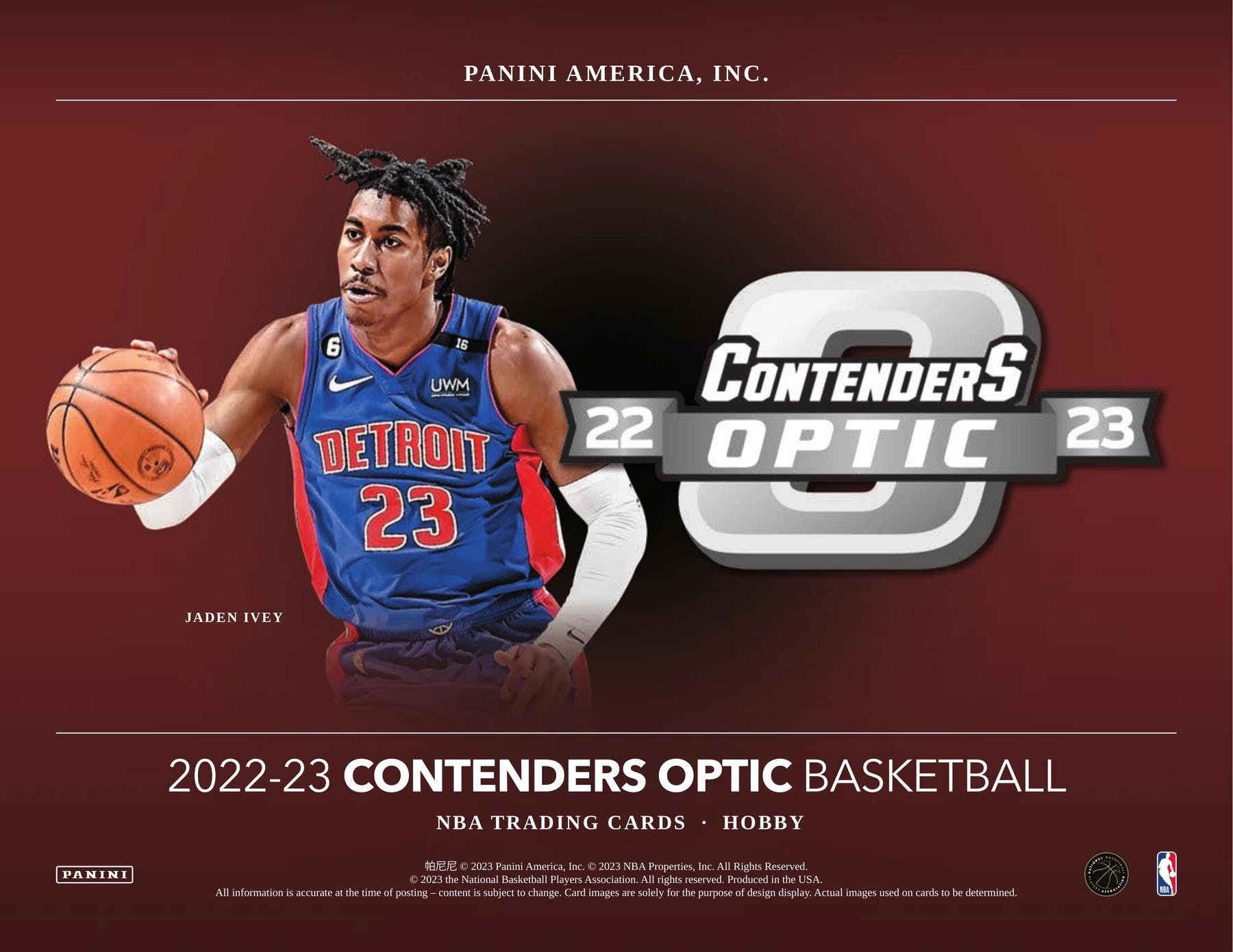 2022-23 Panini Contenders Optic Basketball Hobby Box - Miraj Trading