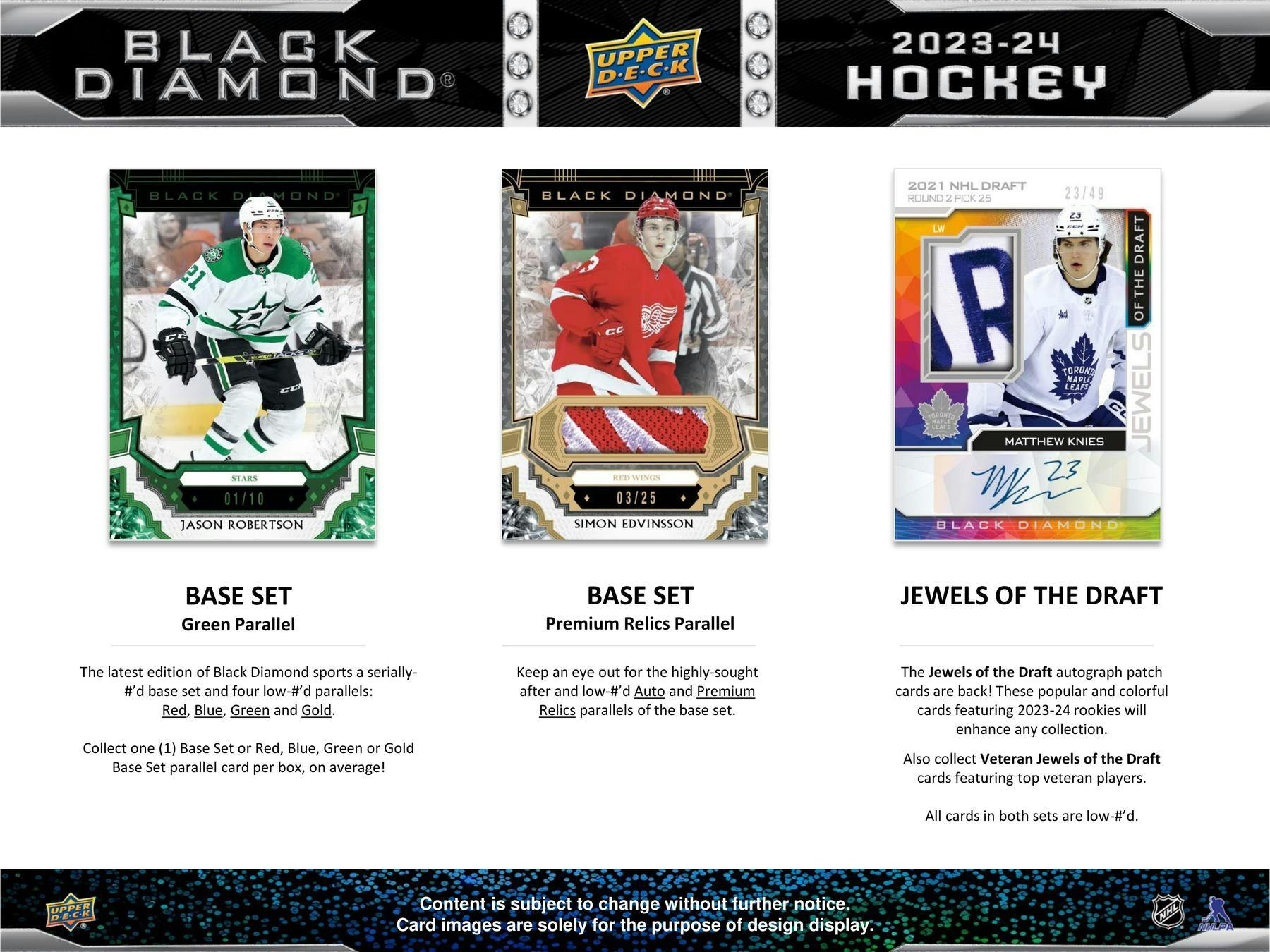 2023-24 Upper Deck Black Diamond Hockey CDD Exclusive Edition Hobby Bo