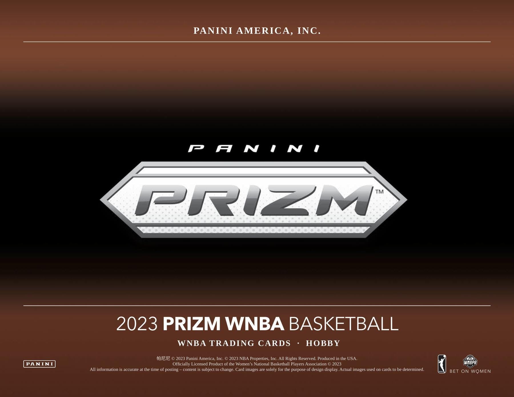 2023 Panini Prizm WNBA Basketball Hobby Box - Miraj Trading