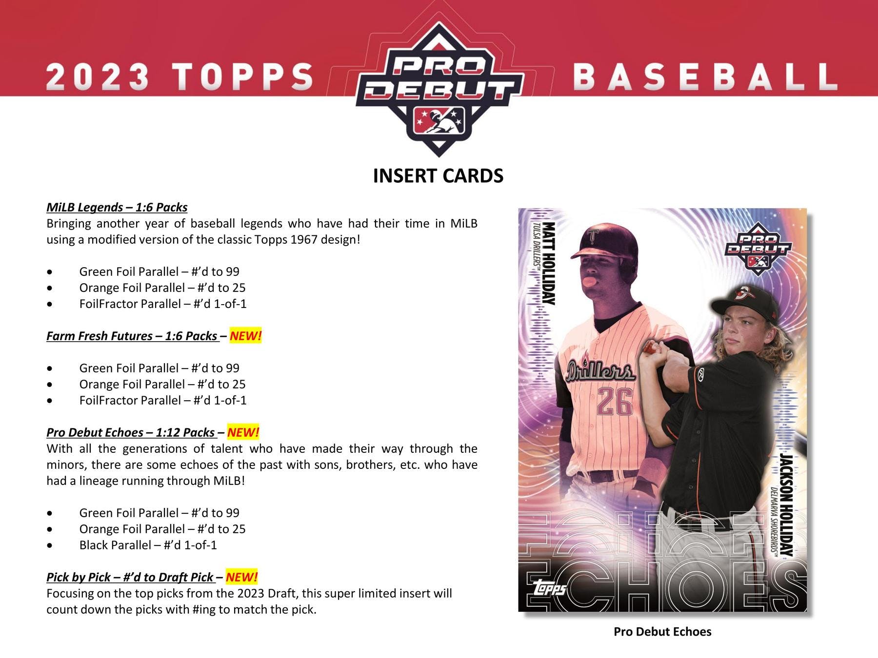 2023 Topps Pro Debut Baseball Hobby Box (Pre-order) - Miraj Trading