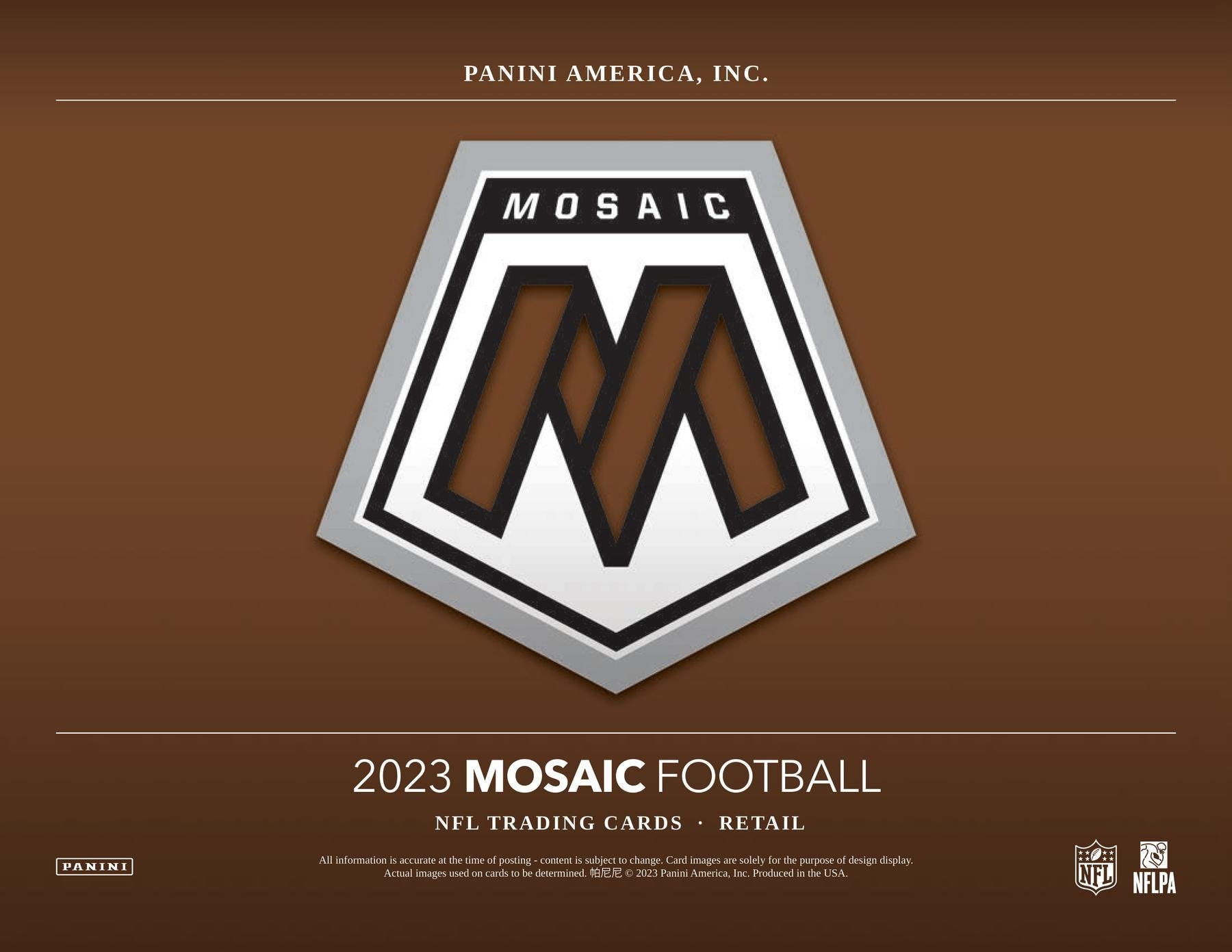 2023 Panini Mosaic No Huddle Football Hobby Box - Miraj Trading
