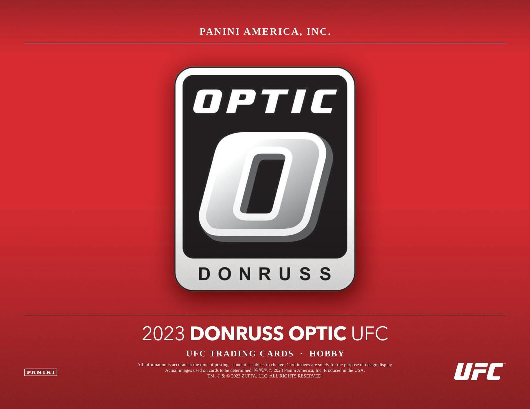 2023 Panini Donruss Optic UFC Hobby Box - Miraj Trading