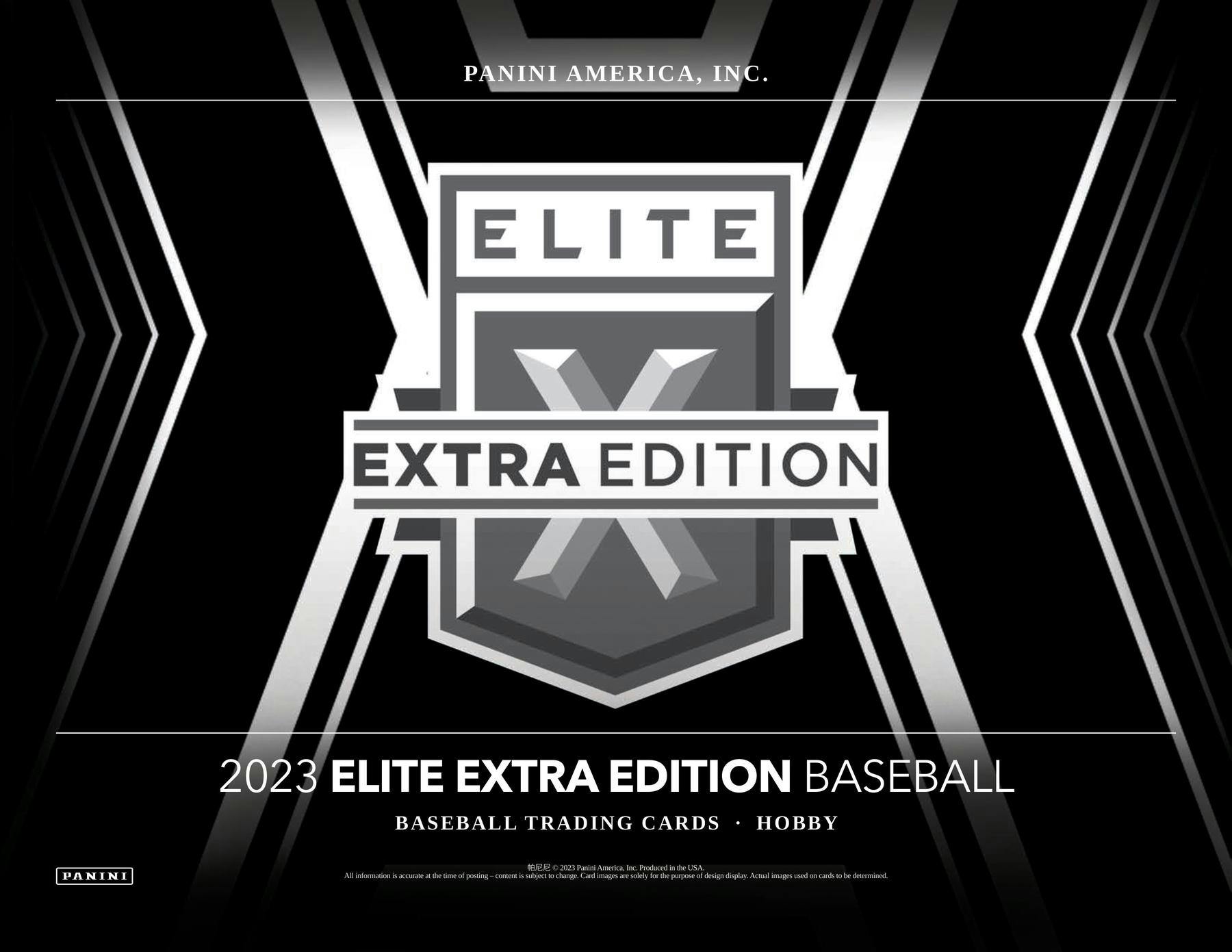 2023 Panini Elite Extra Edition Baseball Hobby Box - Miraj Trading