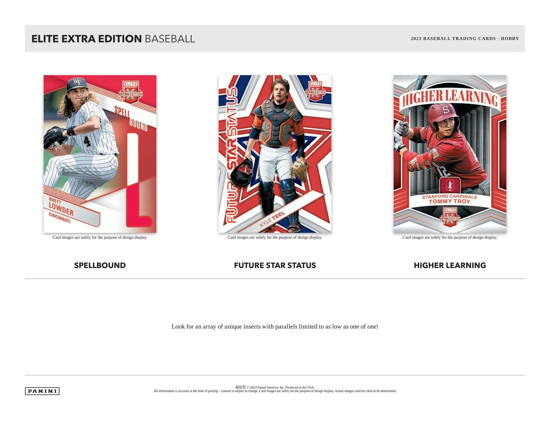 2023 Panini Elite Extra Edition Baseball Hobby Box - Miraj Trading