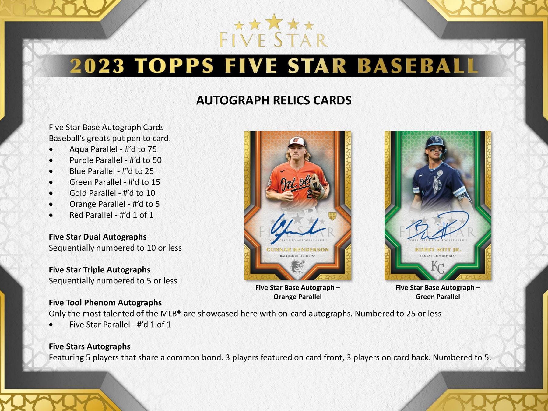2023 Topps Five Star Baseball Hobby Box - Miraj Trading