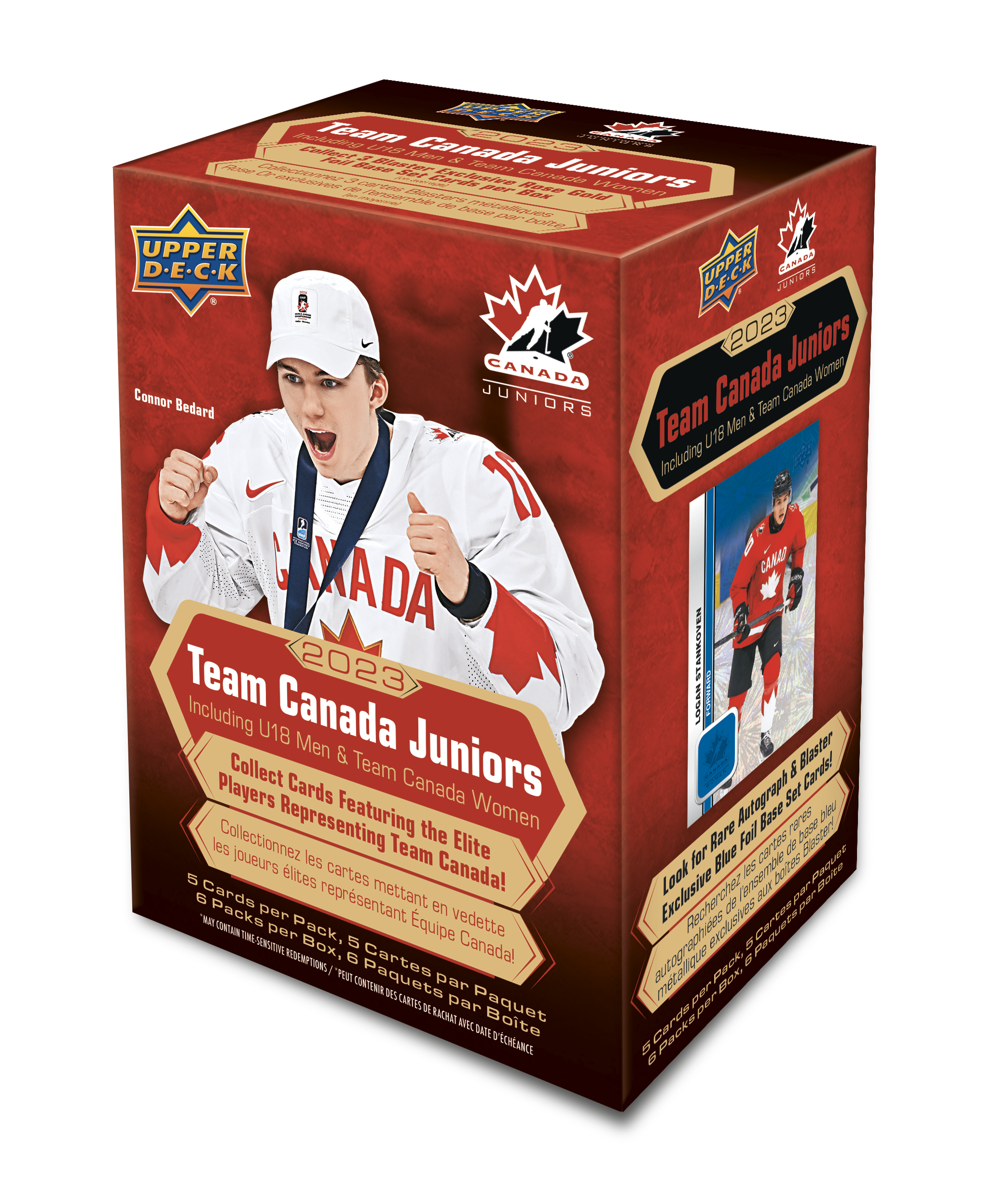 2023 Upper Deck Team Canada Juniors Hockey Blaster Box Master Case (Case of 20 Boxes) - Miraj Trading