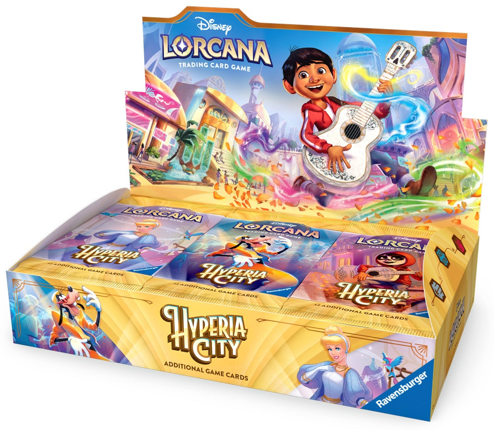 Disney Lorcana Set 14 Hyperia City Booster Box (Pre-Order) - Miraj Trading