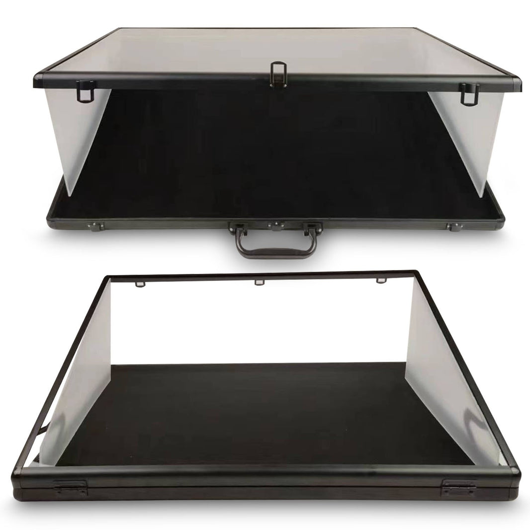 EVORETRO Lockable Aluminum Showcase Display Case (36x24x1.65) - Miraj Trading