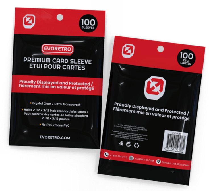 EVORETRO Card Sleeves for Pokemon or Sport Card (Penny Sleeves)