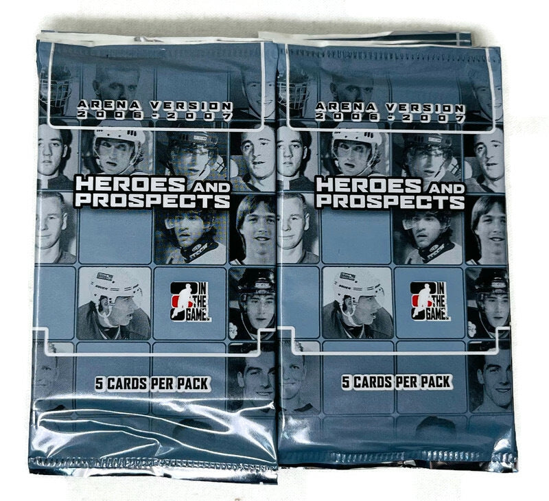 2006-07  In The Game Hockey Heroes and Prospects - Arena Version Pack ( Lot of 18 Packs ) - Miraj Trading