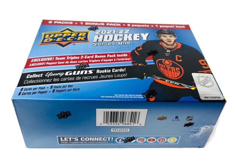 2021-22 Upper Deck Series 1 Hockey Blaster Box (9 Packs per Box) - Miraj Trading