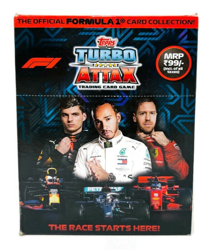 2020 Topps Turbo Attax Rookie Formula 1 Racing  Indian Edition Display Box - Miraj Trading