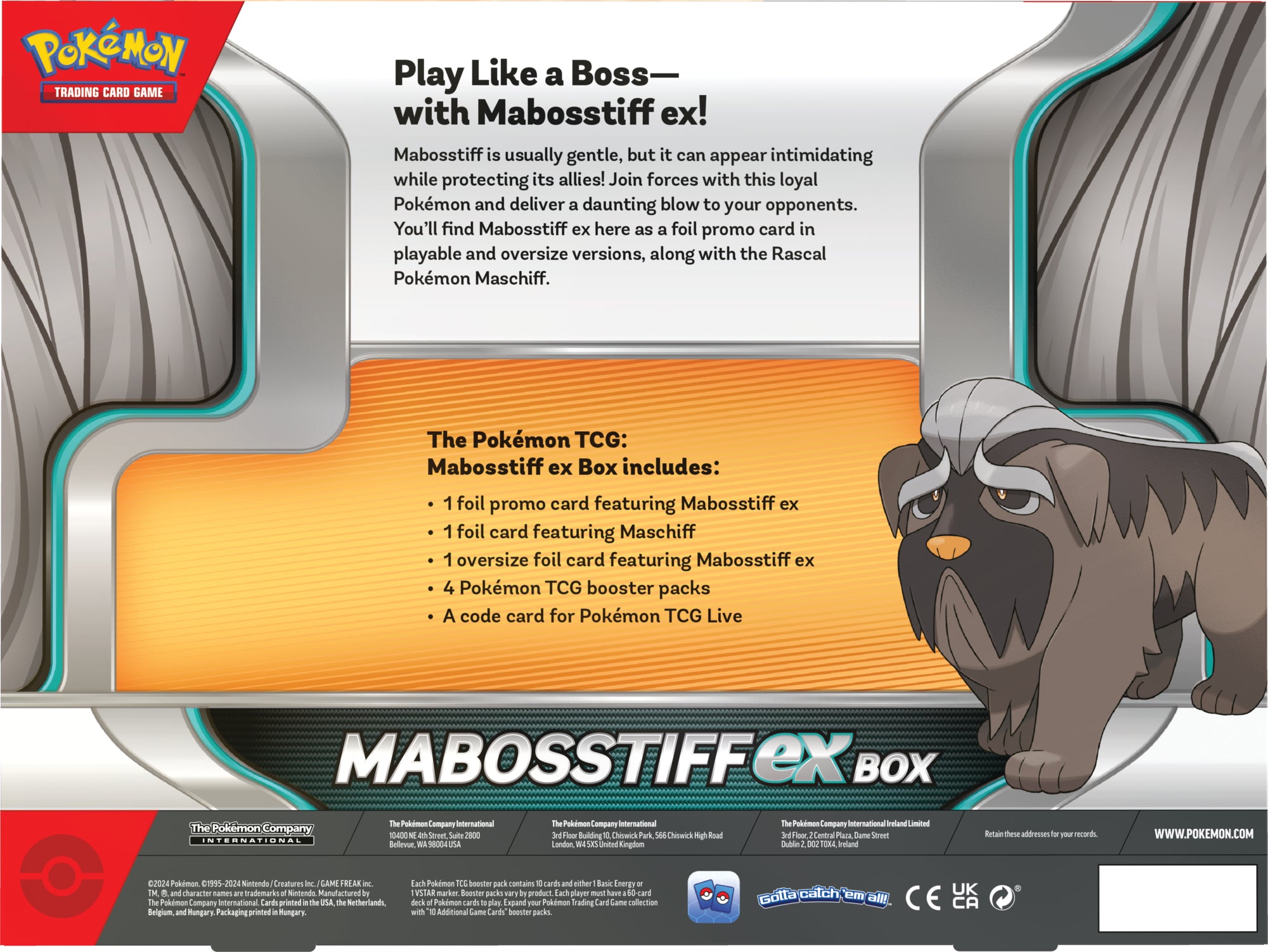 Pokemon Mabosstiff EX Box (Pre-Order) - Miraj Trading
