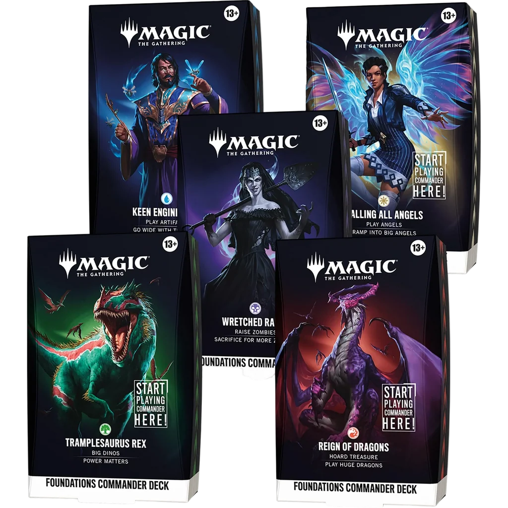 Magic The Gathering Foundations Commander Deck (Set of 5) - Miraj Trading