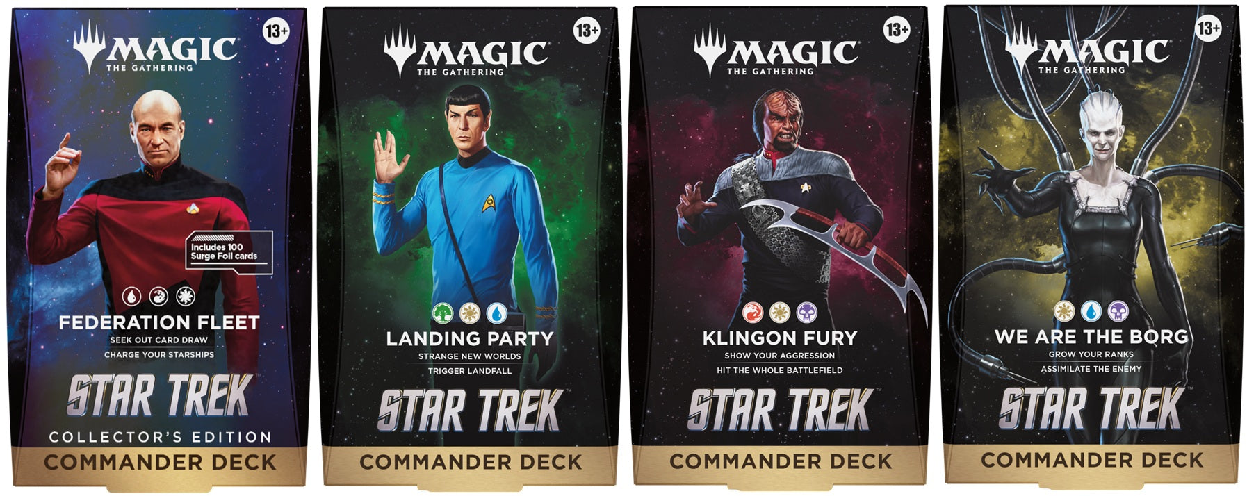 Magic The Gathering: Star Trek Commander Deck (Set of 4) (Pre-Order)