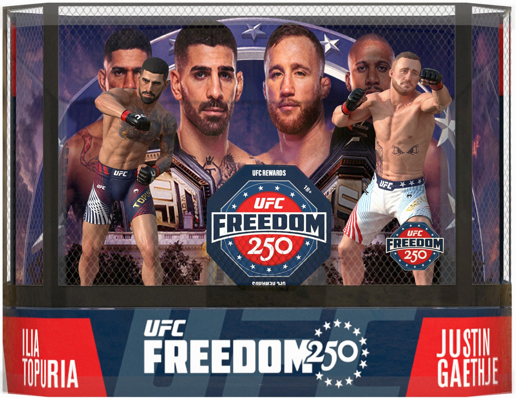 McFarlane UFC Ilia Topuria & Justin Gaethje 2-Pack Action Figure (Pre-Order) - Miraj Trading
