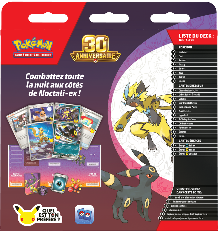 Pokemon 30th Celebration Battle Decks Espeon EX / Umbreon EX (French) (Pre-Order) - Miraj Trading