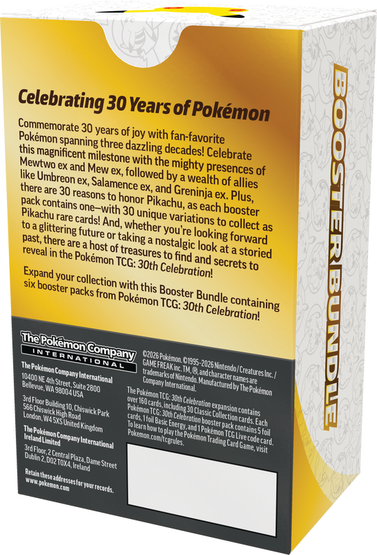 Pokemon 30th Celebration Booster Bundle (Pre-Order) - Miraj Trading