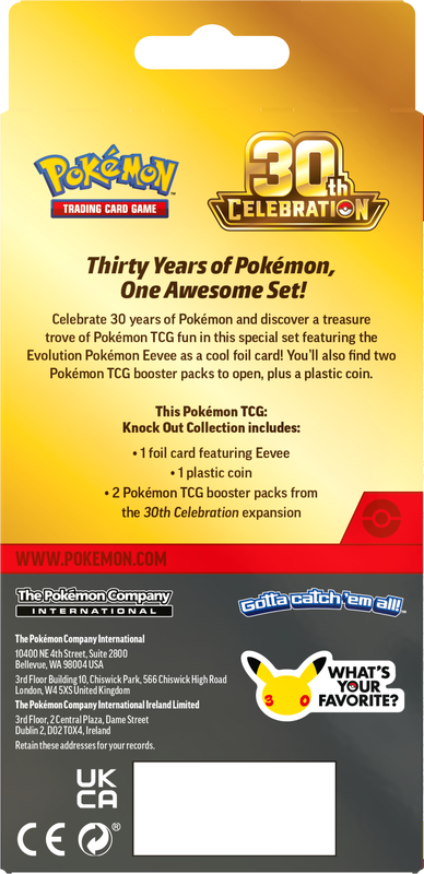 Pokemon 30th Celebration Knock Out Collection (Pre-Order)