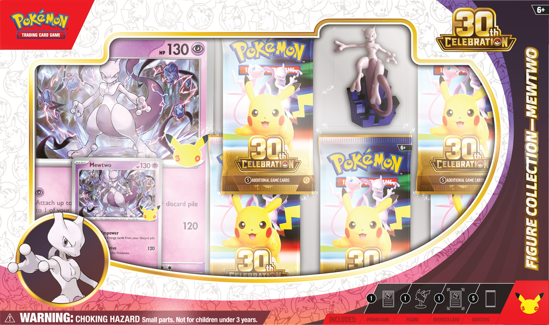 Pokemon 30th Celebration Mew / Mewtwo Figure Collection (Pre-Order) - Miraj Trading