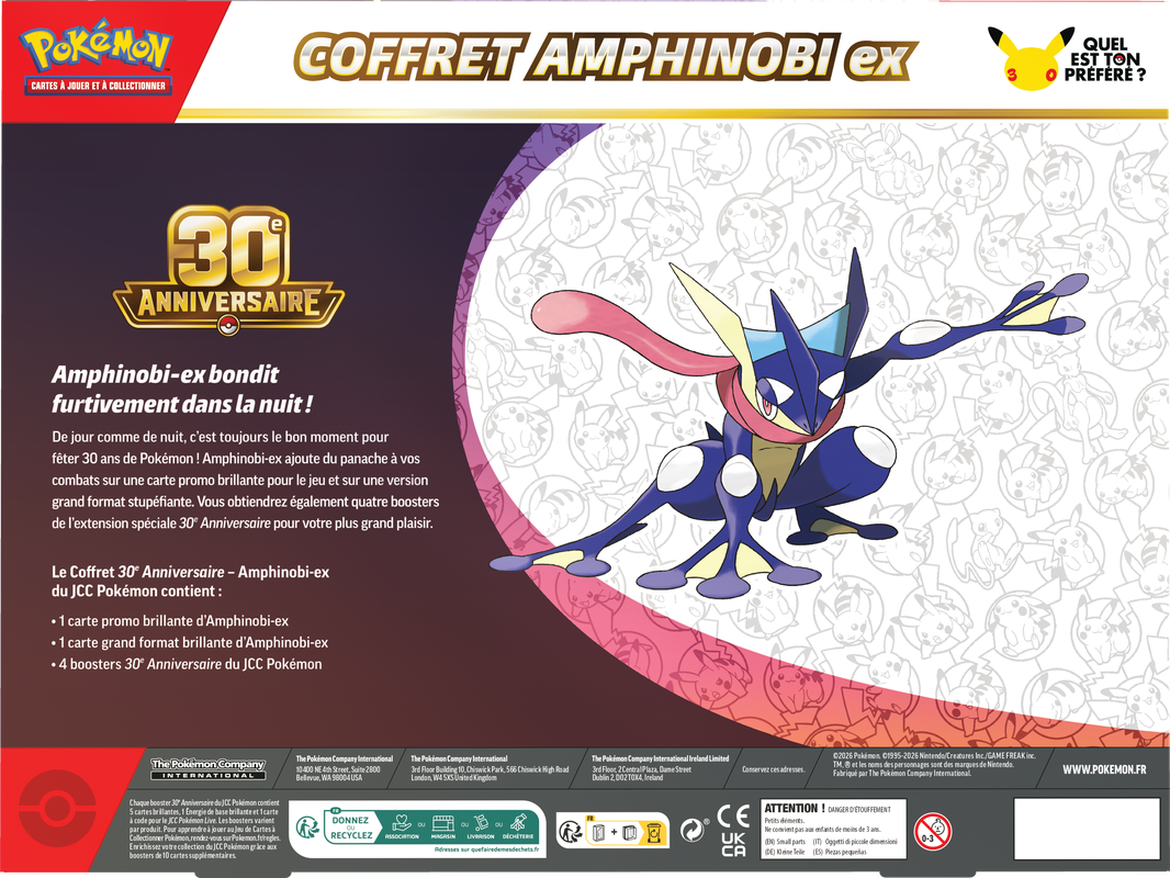 Pokemon 30th Celebration Sylveon / Greninja EX (French) (Pre-Order) - Miraj Trading