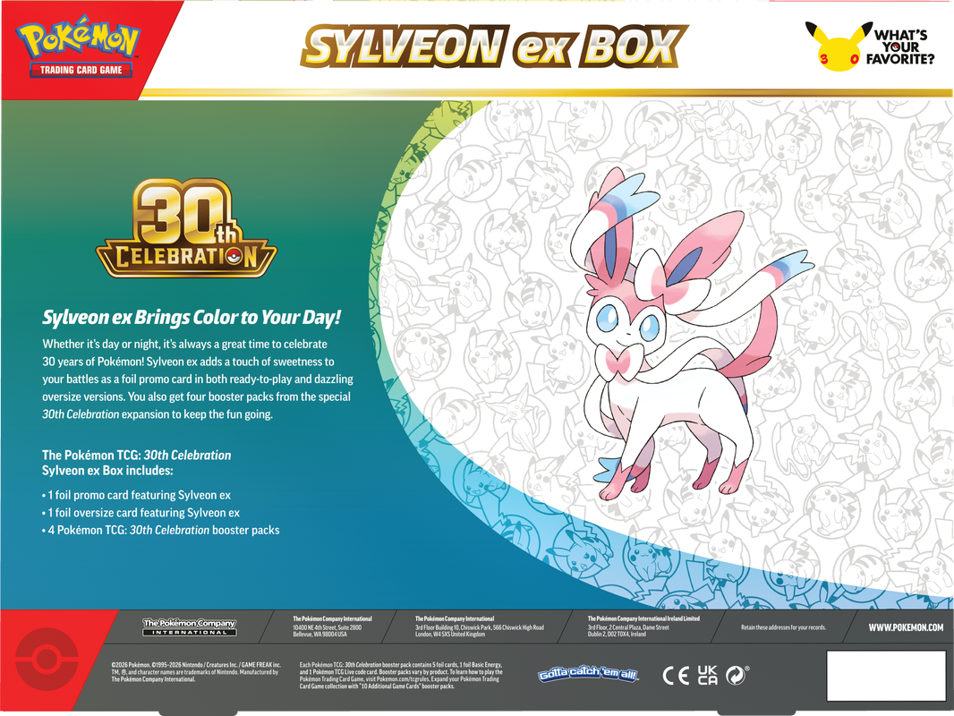 Célébration Pokémon 30 ans Sylveon / Greninja EX (Précommande)