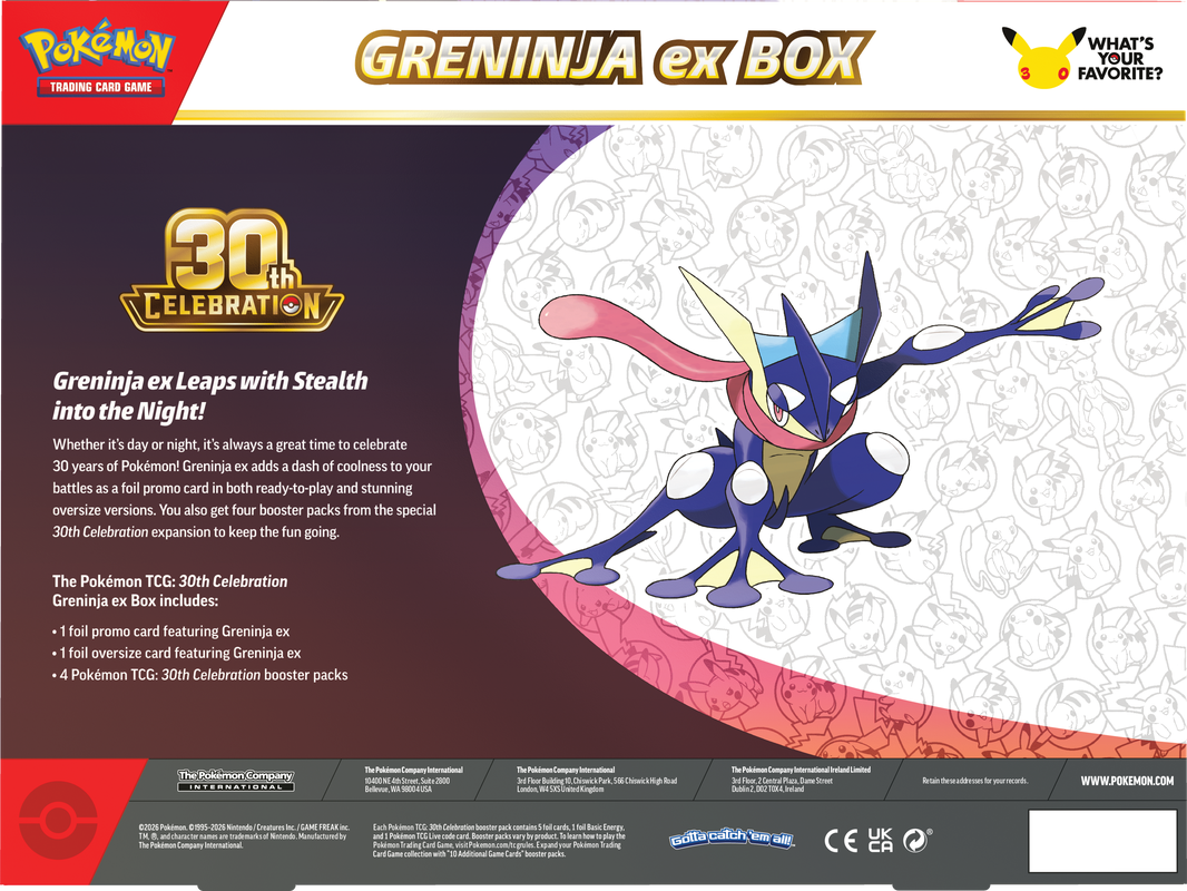 Célébration Pokémon 30 ans Sylveon / Greninja EX (Précommande)