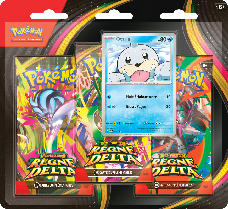 Pokemon Delta Reign 3 Pack Blister (French) (Pre-Order) - Miraj Trading