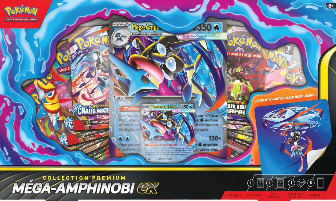 Pokemon Mega Greninja Ex Premium Collection Box (French) (Pre-Order) - Miraj Trading