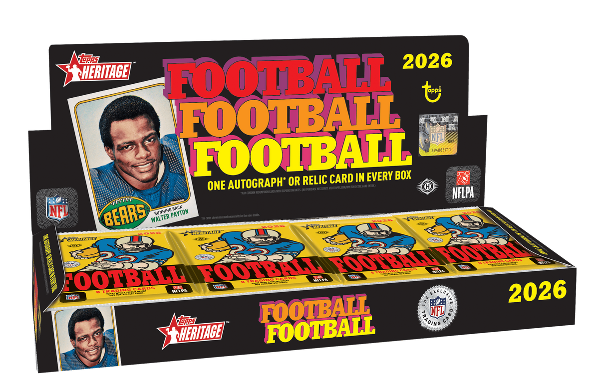 2026 Topps Heritage Football Hobby Box - Miraj Trading