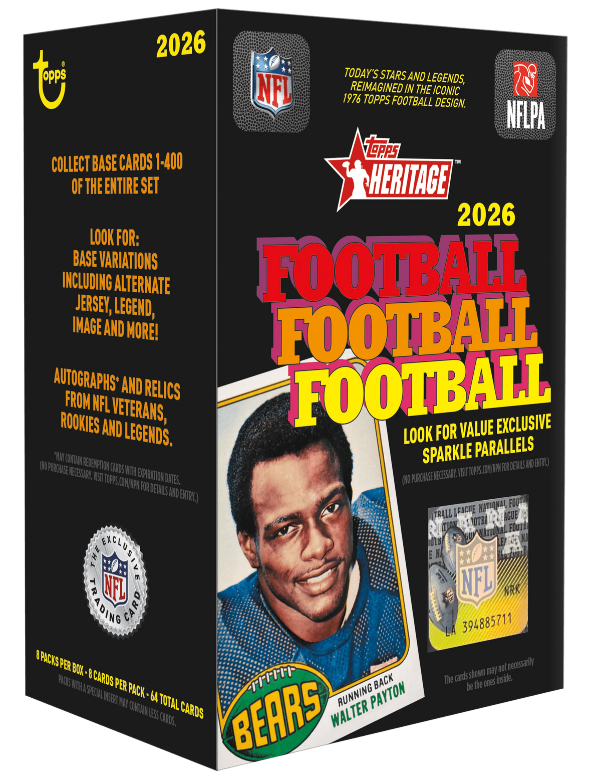 2026 Topps Heritage Football Blaster Box - Miraj Trading