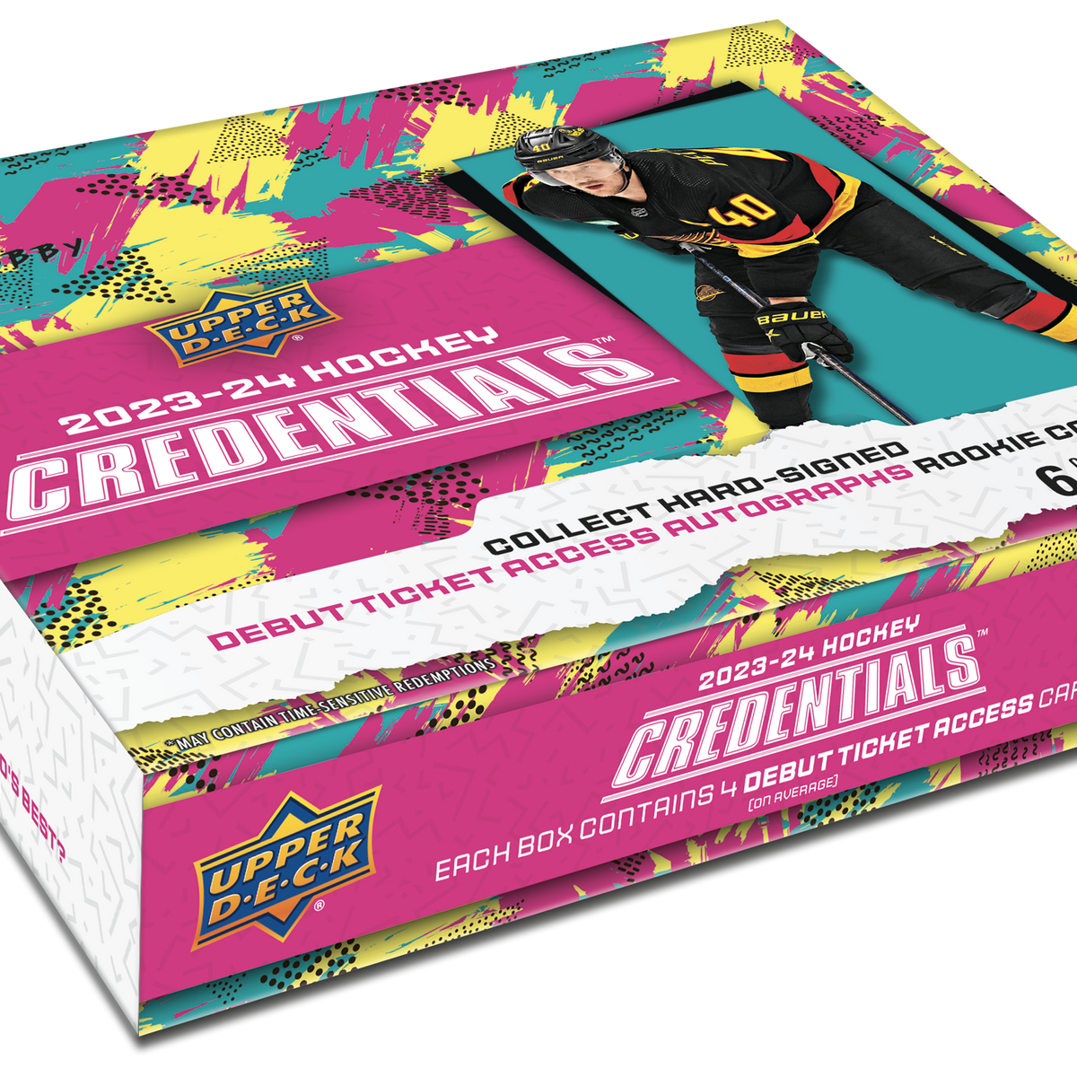 2023-24 Upper Deck Credentials Hockey Hobby Box | Miraj Trading