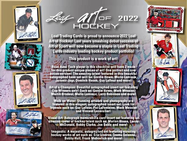 2021-22 Leaf Art of Hockey Box (Coming Soon!) - Miraj Trading