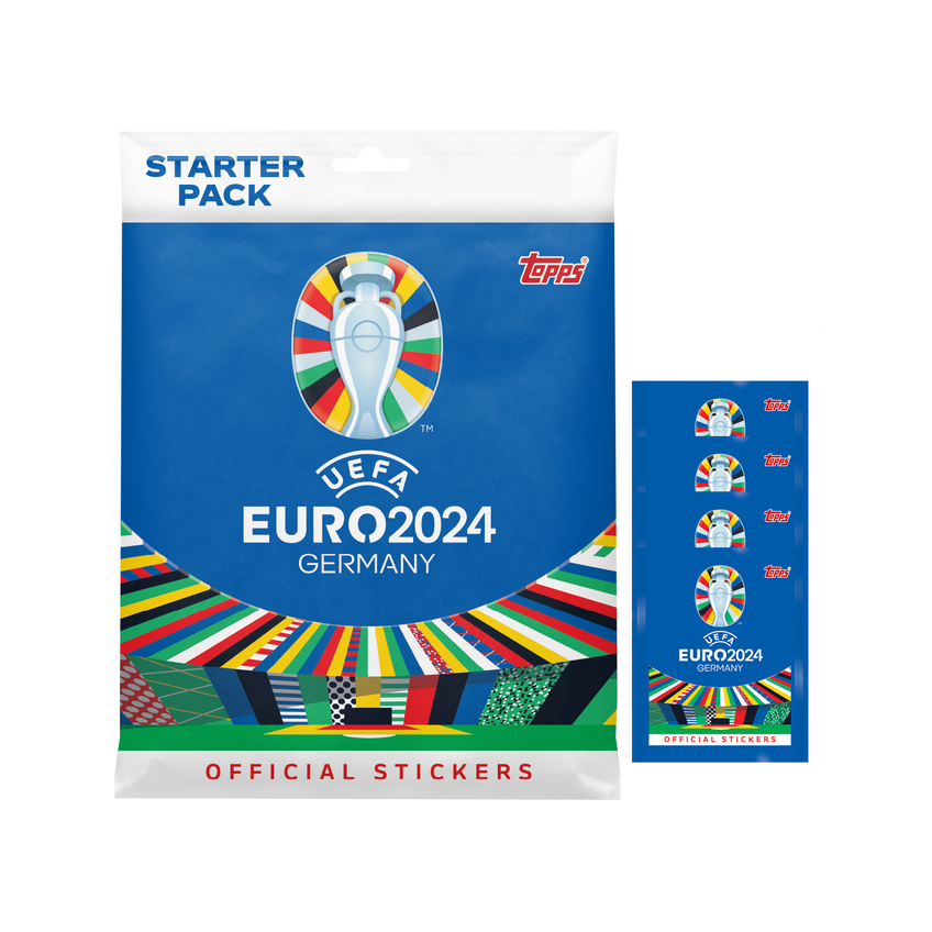 2024 Topps UEFA EURO Stickers (100 pack/box) +  Album - Miraj Trading