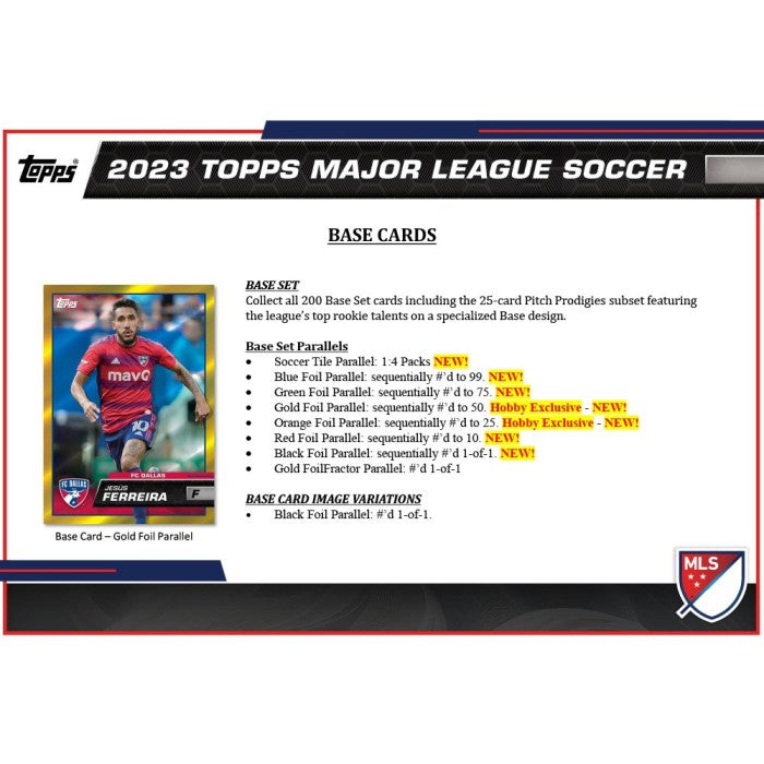 2023 Topps MLS Major League Soccer Hobby Box (Pre-Order) - Miraj Trading
