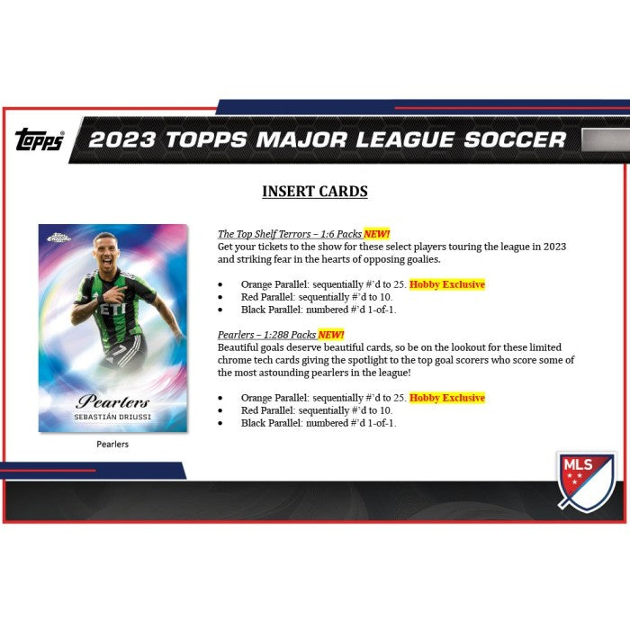 2023 Topps MLS Major League Soccer Hobby Box (Pre-Order) - Miraj Trading