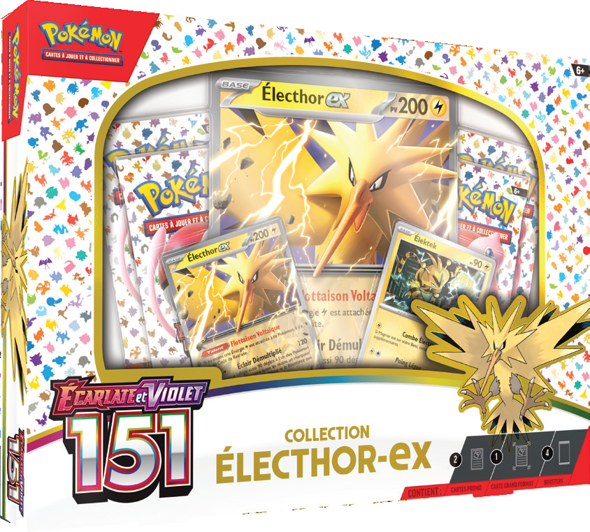 Pokemon Écarlate et Violet 151 Électhor Ex Boîte de collection - Miraj Trading