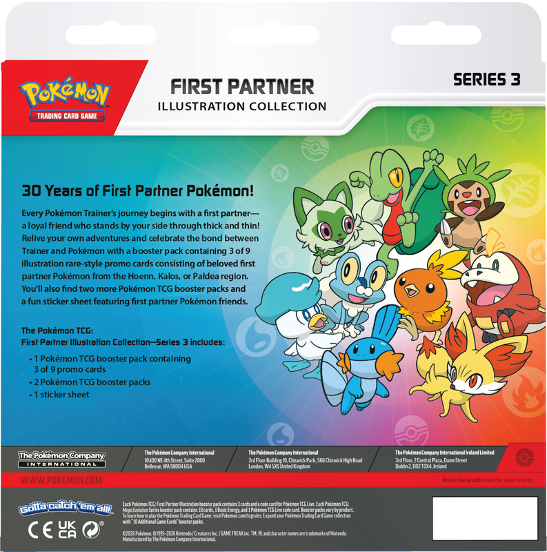 Pokemon First Partner Illustration Collection Series 3 (Pre-Order) - Miraj Trading