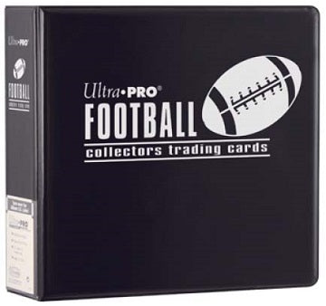 Ultra Pro 3" Football Card Collectors Album Binder (Black) - Miraj Trading