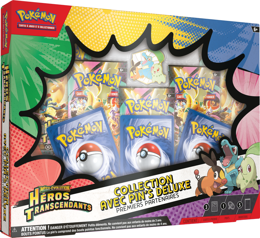 Pokemon Ascended Hero First Partners Deluxe Pin Collection Box (French)(Pre-Order)